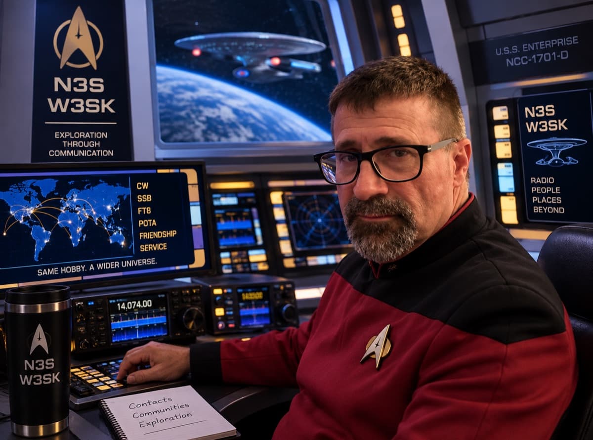 AA3RT at the N3S operating position, Starfleet style