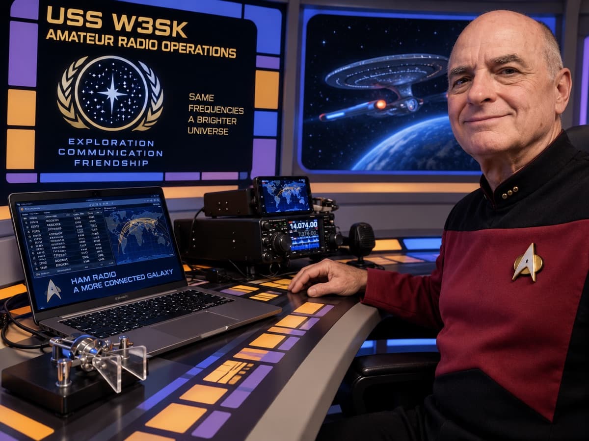 N3FEL at the N3S operating position, Starfleet style