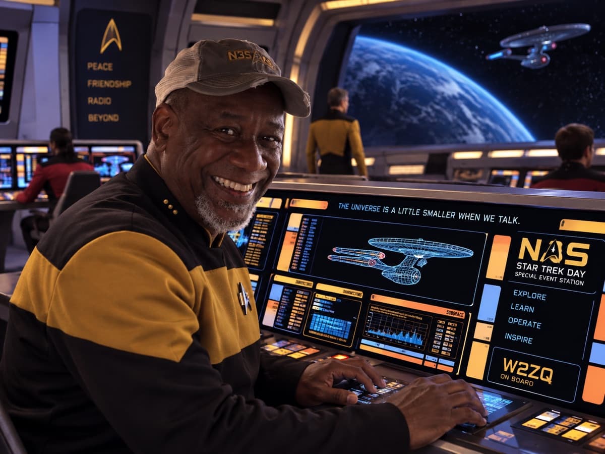 N3JAM at the N3S operating position, Starfleet style